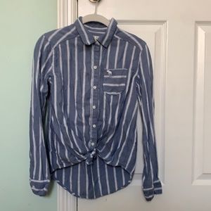 Long sleeve girls button down